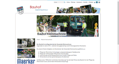 Desktop Screenshot of bauhof.kleinmachnow.de