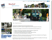 Tablet Screenshot of bauhof.kleinmachnow.de