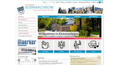Desktop Screenshot of kleinmachnow.de